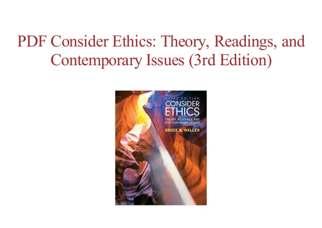 Consider Ethics Bruce Waller Pdf
